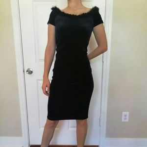 bershka velvet dress